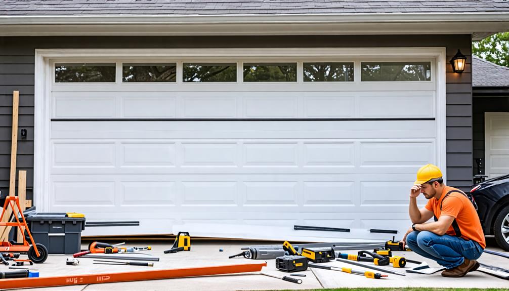 cheapest garage door replacement options