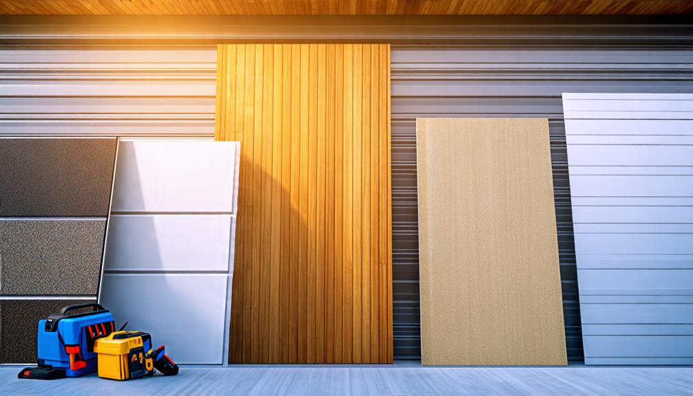 evaluating garage door material options